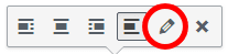 image toolbar edit pencil
