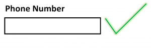 phone number field